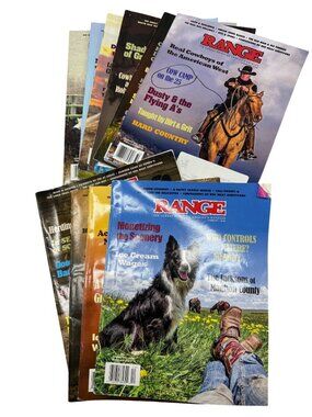 Lot Of 10 Range Magazines Rural Western Lifestyle Cowboy Culture 2021-2024 READ